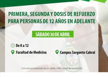 SALUD PÚBLICA INFORMÓ EL CRONOGRAMA DE VACUNACIÓN CONTRA COVID 19 Y ANTIGRIPAL