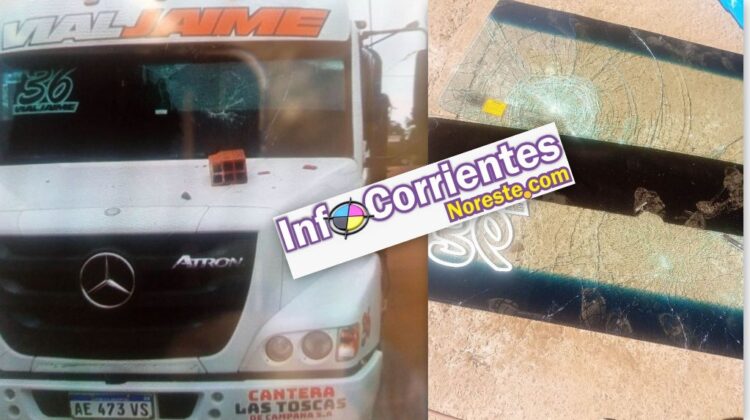 ¿DELINCUENTES O VÁNDALOS? ATACAN CAMIONES ESTACIONADOS EN VIRASORO