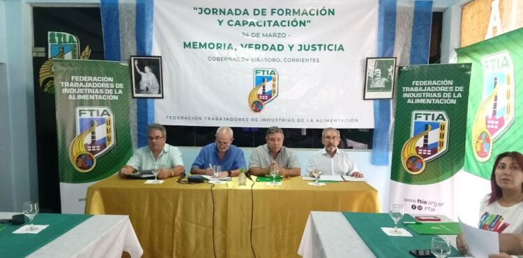 VIRASORO FUE SEDE DEL PLENARIO NACIONAL DE LA FEDERACIÓN DE TRABAJADORES DE LA ALIMENTACIÓN