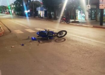 ATROPELLÓ A MOTOCICLISTA EN EL CENTRO VIRASOREÑO Y SE FUGÓ