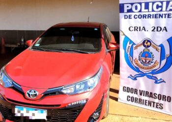 EN VIRASORO RECUPERAN UN AUTO DENUNCIADO COMO ROBADO EN BUENOS AIRES