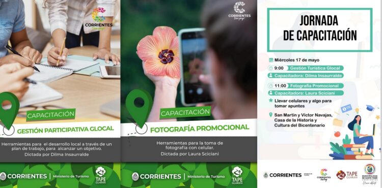 CAPACITACIONES EN TURISMO PARA VIRASORO Y SANTO TOMÉ