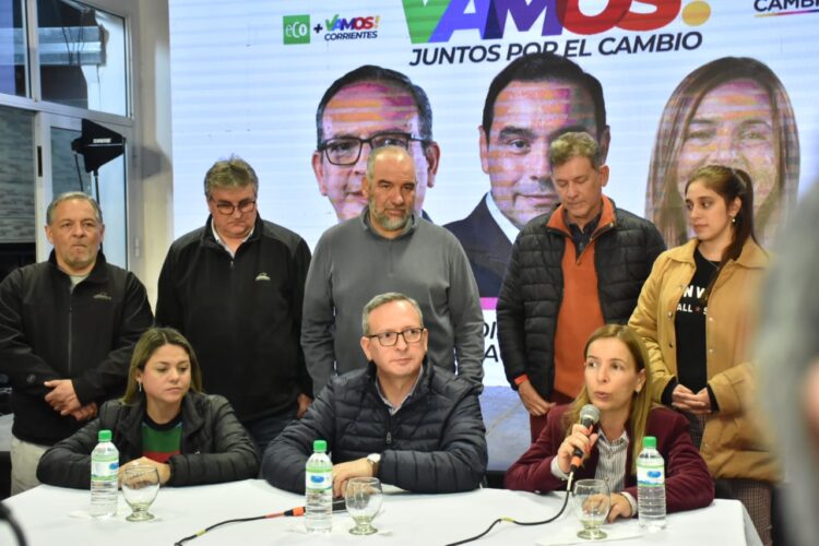 CONFERENCIA DE PRENSA ECO+Vamos Corrientes ganó y destacó su crecimiento en las PASO