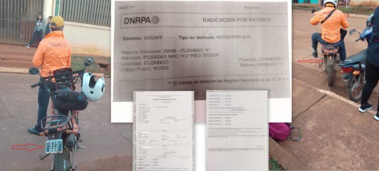 ESCÁNDALO EN PUERTA: EL MUNICIPIO DE VIRASORO USA UNA MOTO CON DOMINIO APÓCRIFO – PODRÍA DERIVAR EN CAUSA PENAL