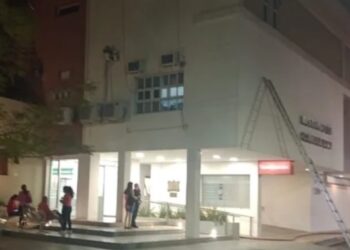 SE INCENDIÓ PARCIALMENTE EL INSTITUTO DE CARDIOLOGÍA DE CORRIENTES