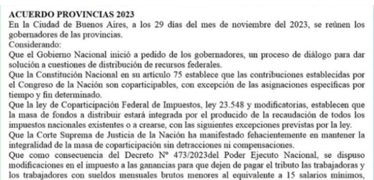 FONDOS PARA 2025: UNA POSIBLE SOLUCIÓN PARA DEVOLVER A CORRIENTES $ 50.000 MILLONES