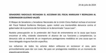 FUERTE RESPALDO AL GOBERNADOR VALDÉS: SENADORES, DIPUTADOS Y ÓRGANOS PARTIDARIOS SE PRONUNCIARON CONTRA EL ATROPELLO DEL FISCAL MARIJUAN